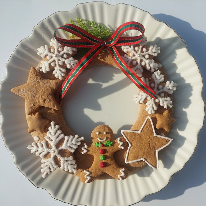 Wianek z Piernika Gwiazdka Pan Ciastek Pierniczki Mikołajki Prezent