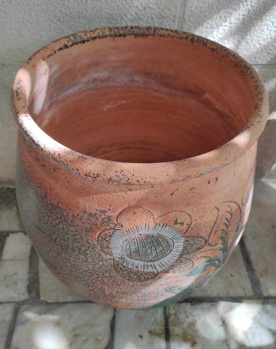 Jarrão / Vaso / Pote de Jardim em barro - Usado