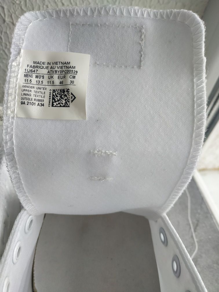 Кеды 46р.(30см)"CONVERSE". Вигуляні 1 раз. НОВИЙ стан. ORIGINAL!
