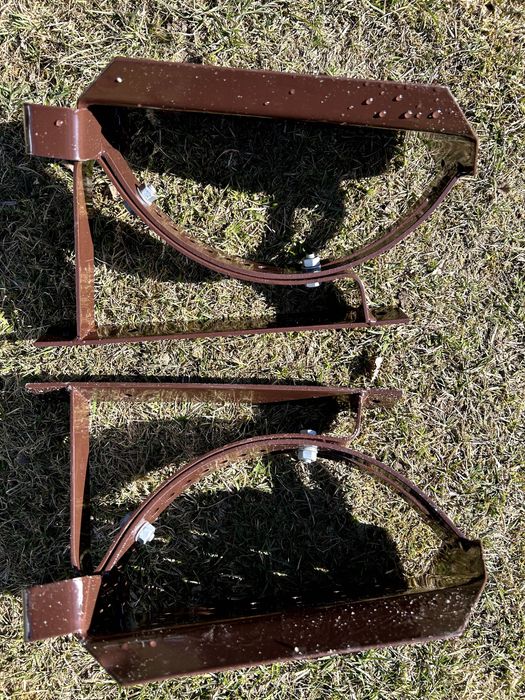 2 kompletne stopnie kominiarskie- kolor brązowy RAL8017