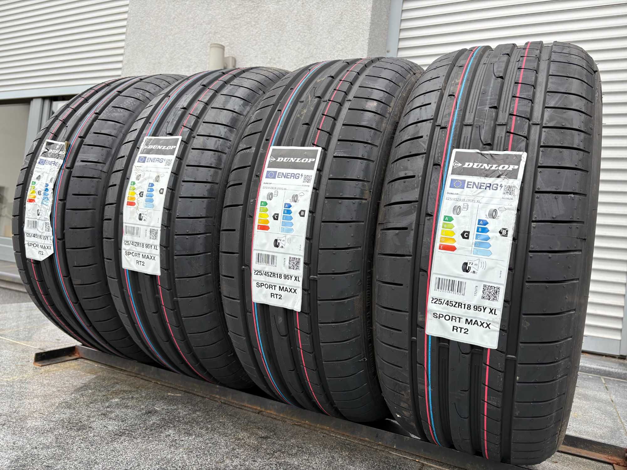 Letnia 225/45R18 Dunlop SportMaxxRT2 95Y XL C,B,72db prod. 2024r