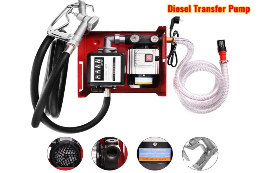Bomba abastecimento combustível 12V   capacidade até 60L/min