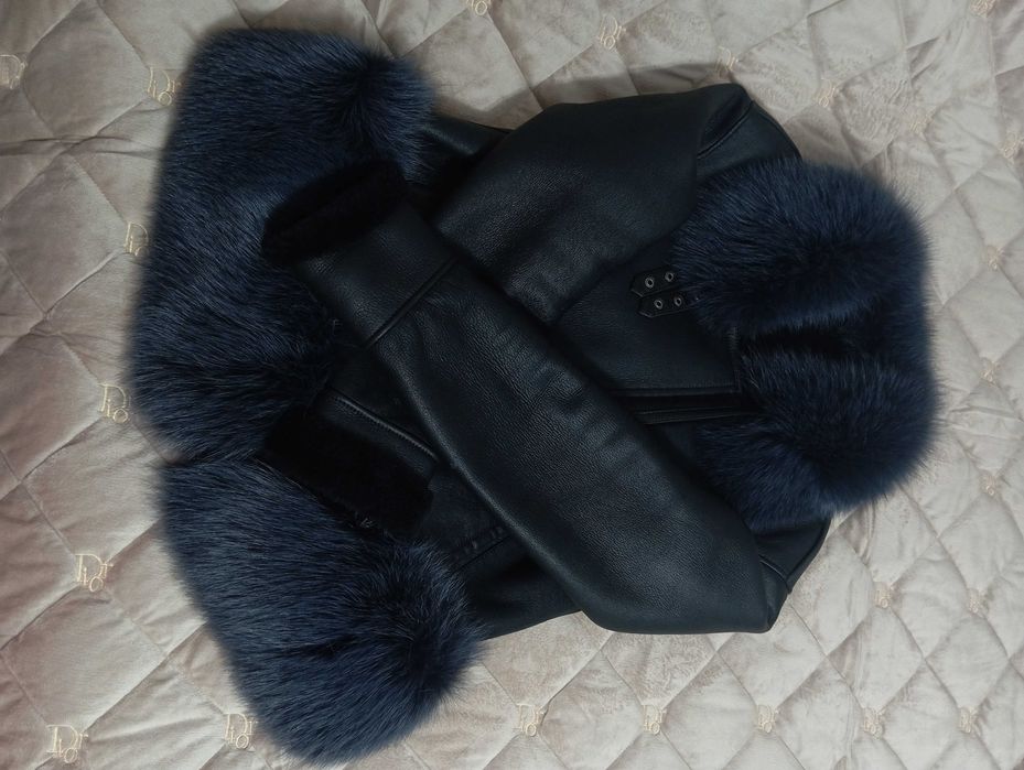 Дублянка жіноча з натуральним песцем