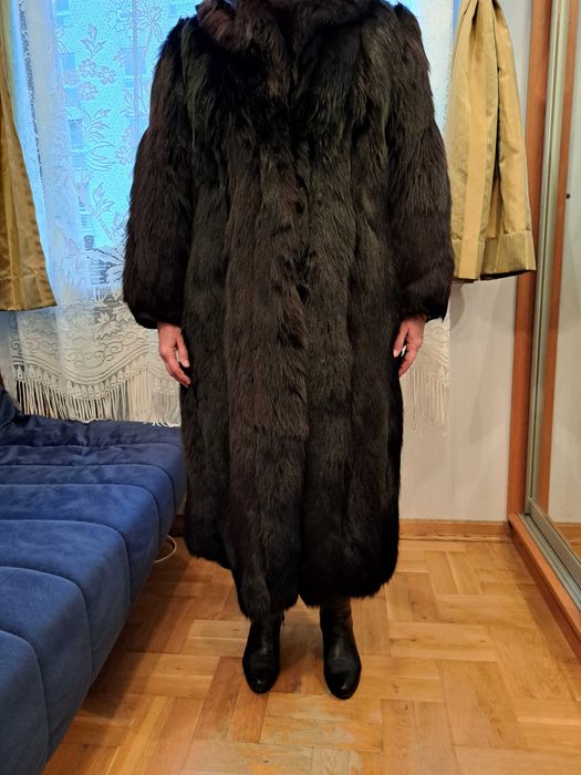 Damskie futro z naturalnego lisa