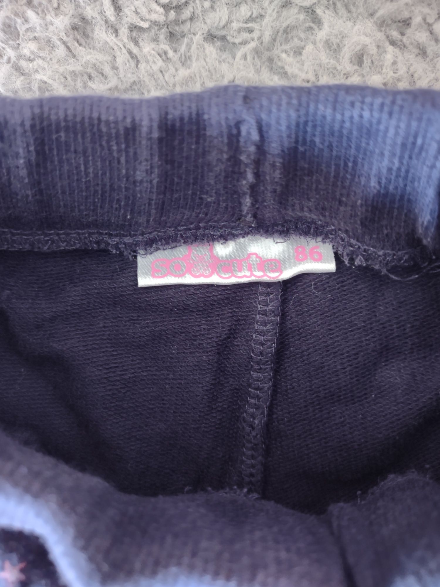 Spodnie/dresy dla dziewczynki (zestaw), rozmiar 86