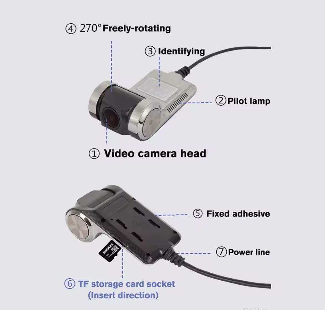 Автомобільний відеореєстратор ADAS LDWS Dash Cam Full HD 1080P