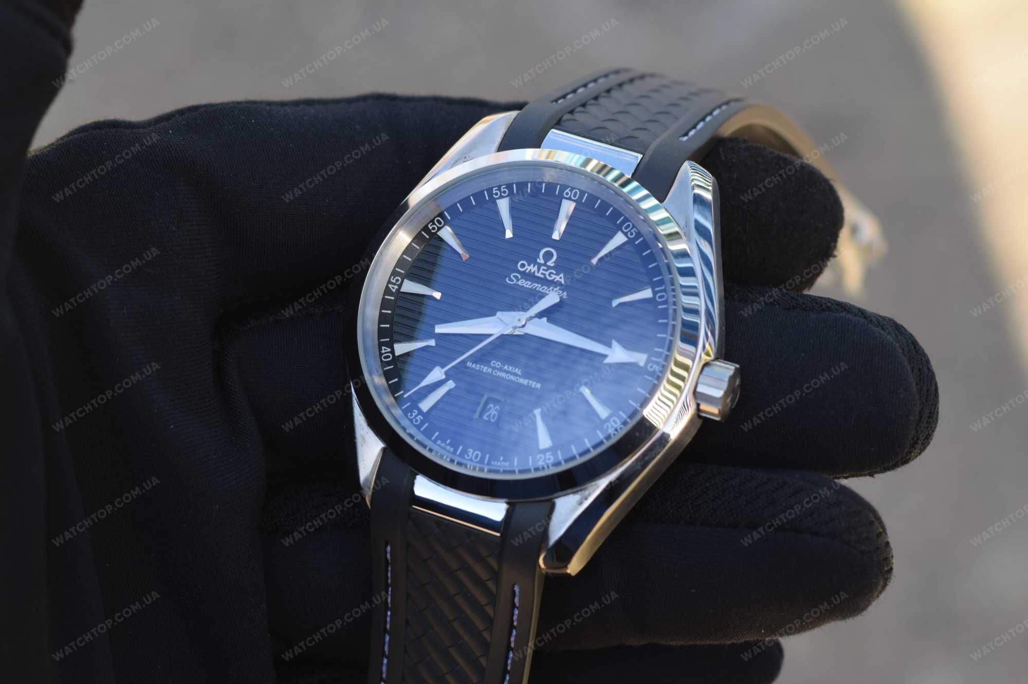 Часы Omega Seamaster Aqua Terra Silver Black Омега