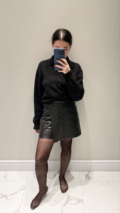 Шорти спідниця шкіра