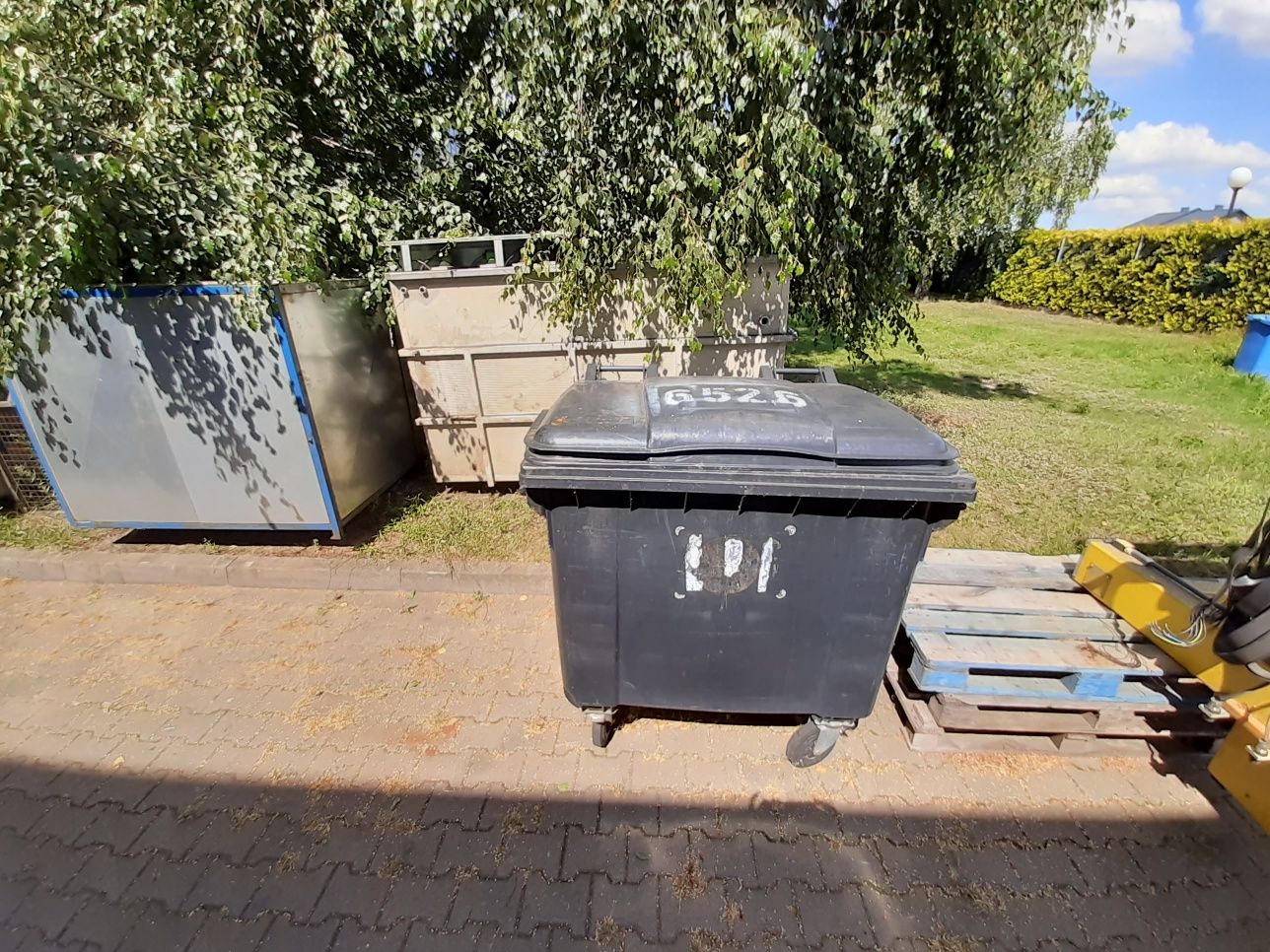 KONTENER Pojemnik kosz na odpady komunalne 1100l. Czarny