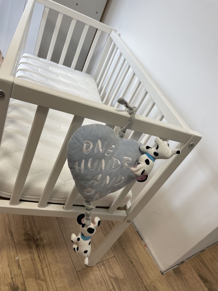 Mini Lozeczko i materac bedside crib 90x40 + materac