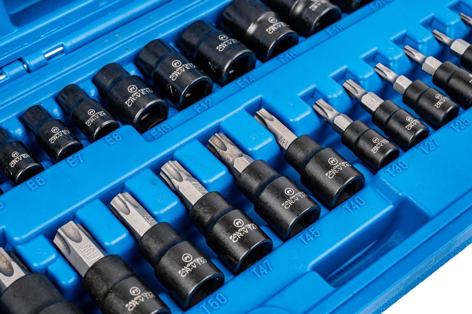 Набір головок TORX + набір біт  у головку 1/4″ 3/8″ 1/2″ 25 ел. Falon