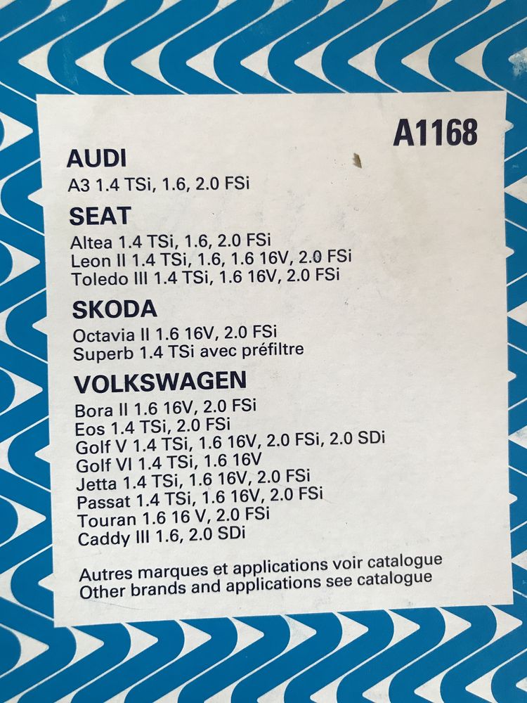 Фільтр для Audi Seat skoda Volkswagen