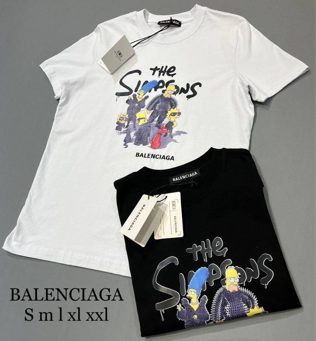 Balenciaga simpsons футболка мужская симпсоны