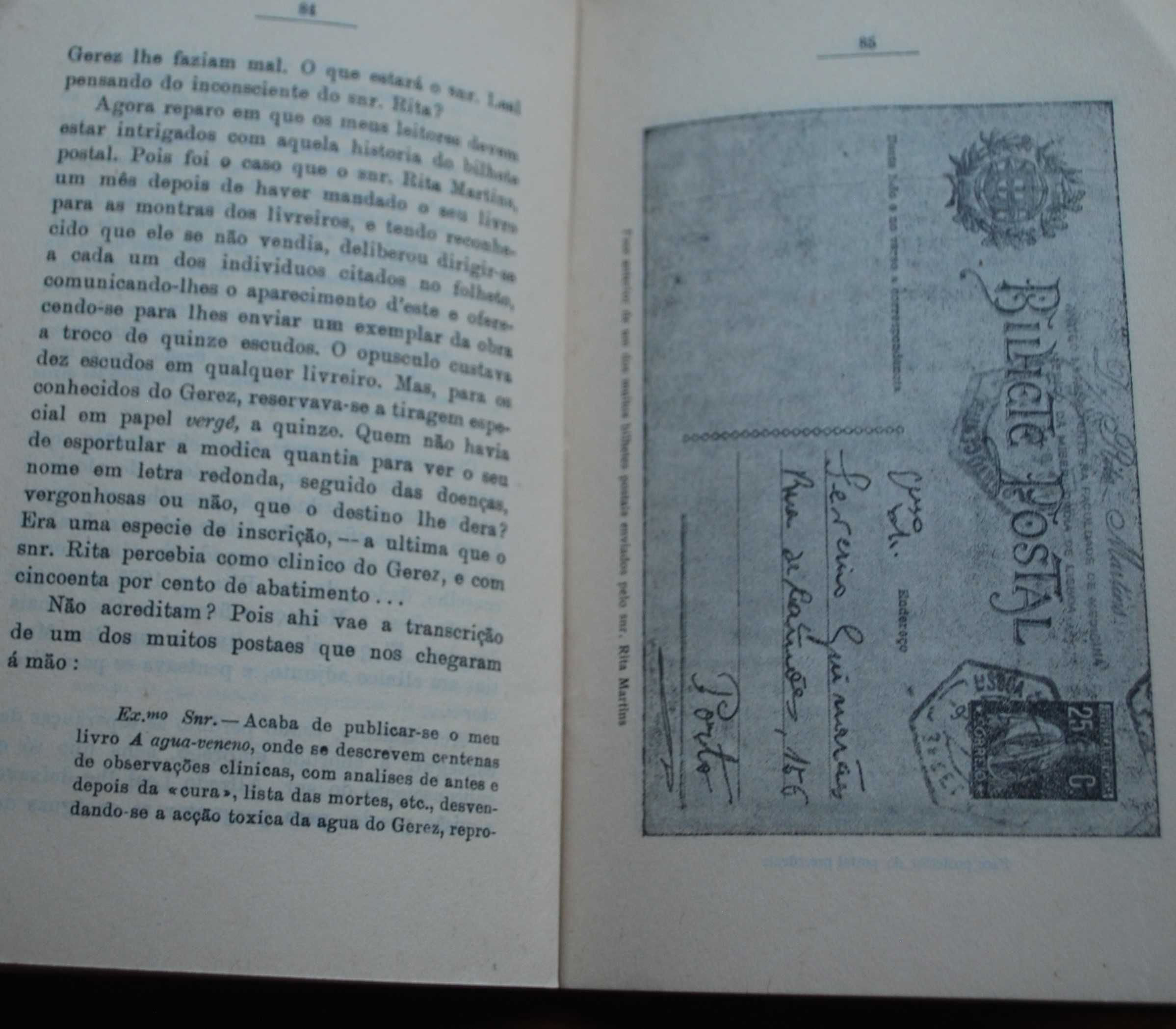 O Médico-Peçonha "A Agua-Veneno" de Campos Monteiro