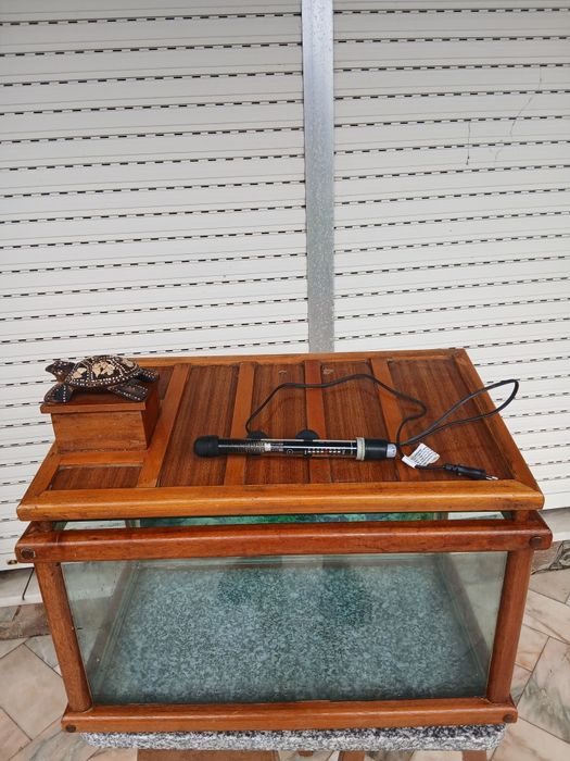 Aquário de 80L, termostato 100w da marinha