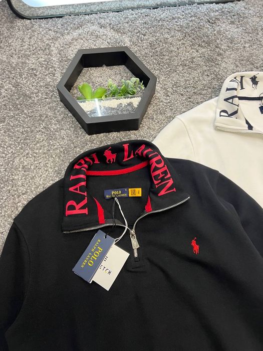 Полузамок polo raplh lauren 1/3 на флісі полу зип поло ральф 1/3 на фл