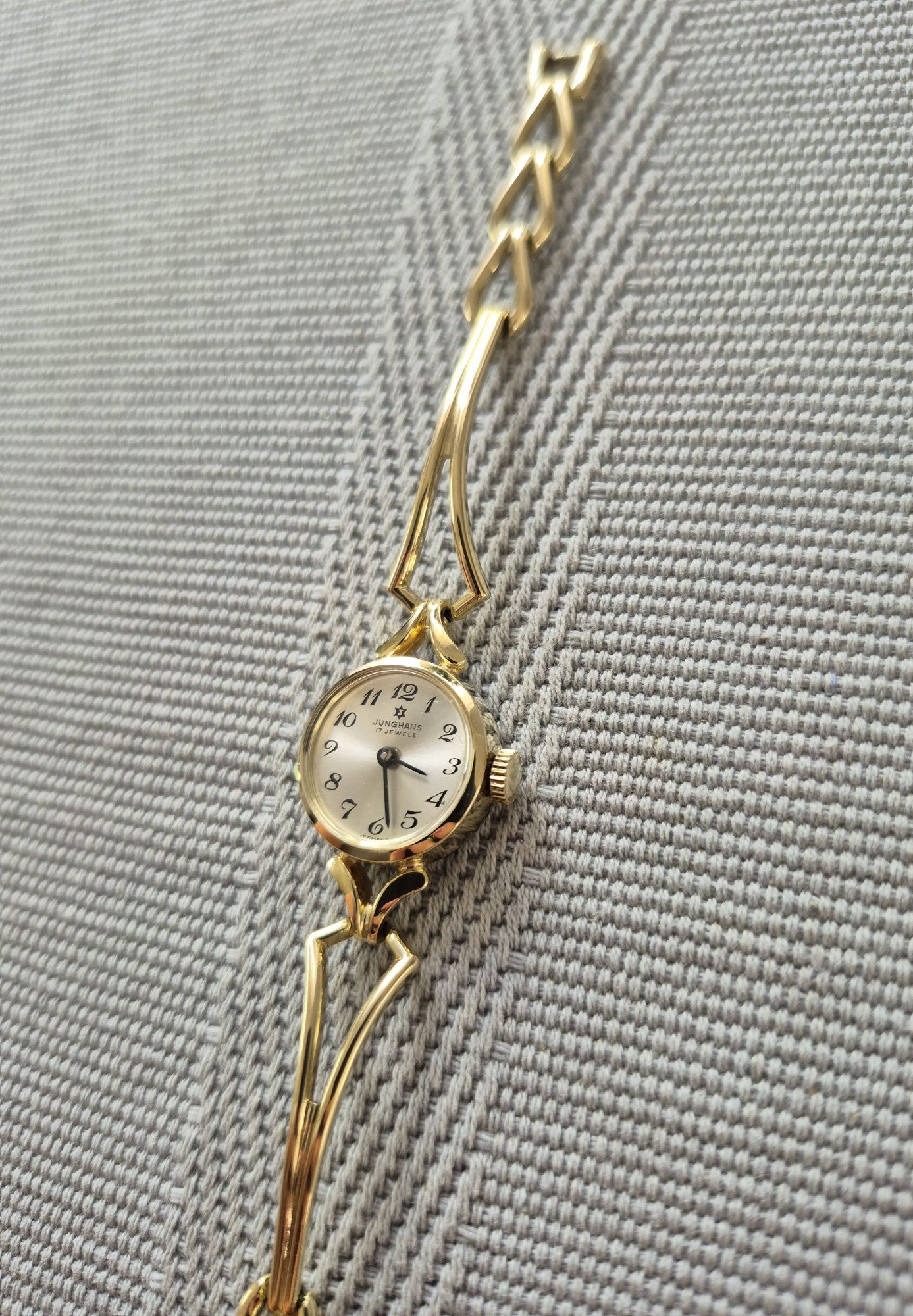 Prześliczny stary zegarek mechaniczny Junghans
