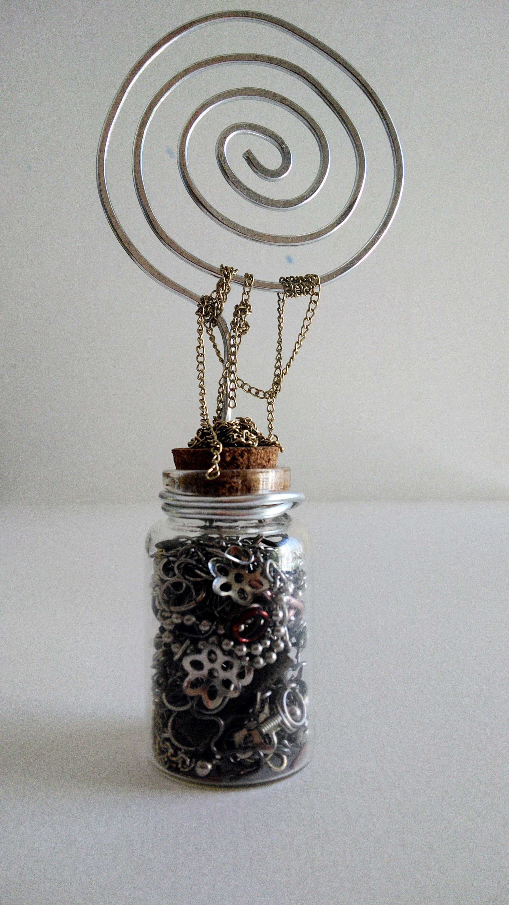 Suporte de fotos recados para secretária inspiração steampunk