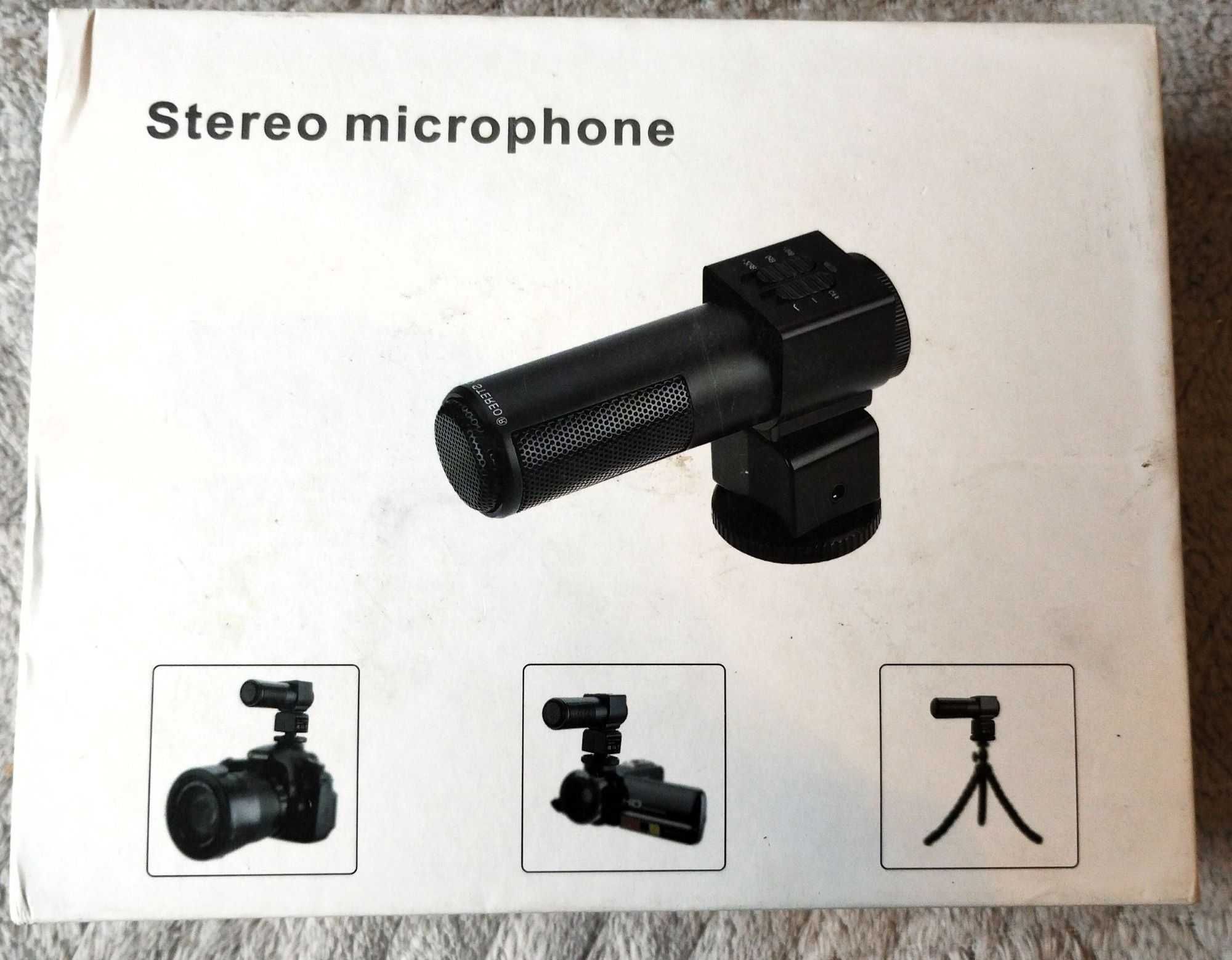 Mikrofon stereofoniczny  M101 do aparatów, kamer do nagrywania vloga
