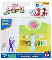 hasbro spiderman spidey supermarket + ghost spider