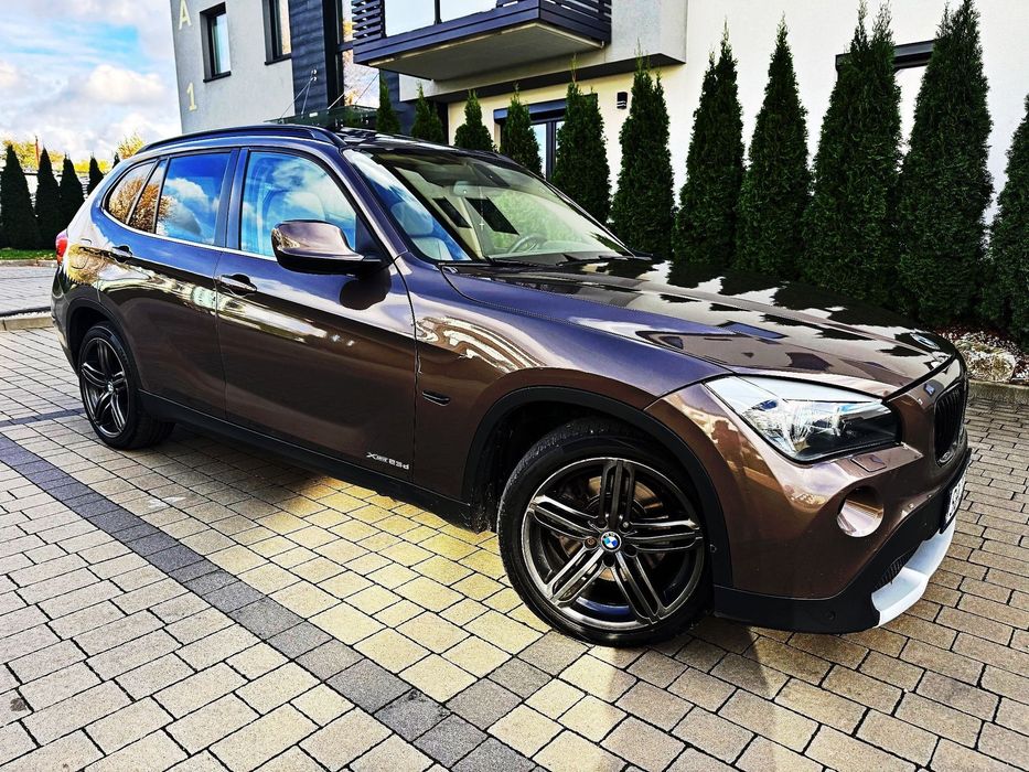 BMW X1 JAK NOWA FULL OPCJA Automat 23d 204 Km Bi-Turbo X-DRIVE Brązowa Mocca