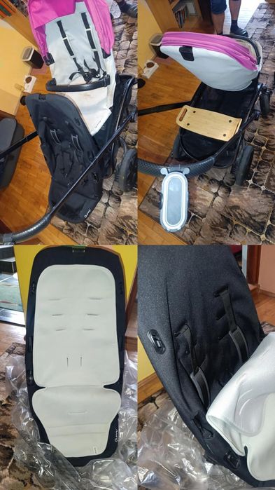 Wózek bliźniaczy podwójny quinny hubb duo . Duży zestaw