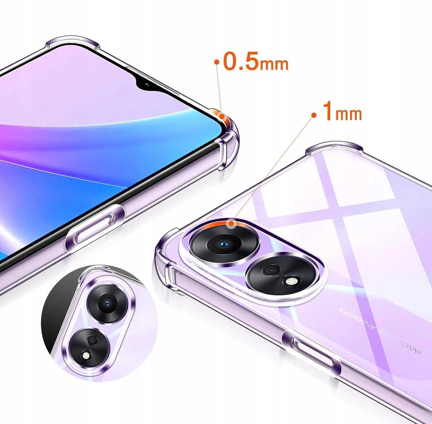 Etui Anti-Shock do Oppo A58 5G / A78 5G + Szkło Hartowane