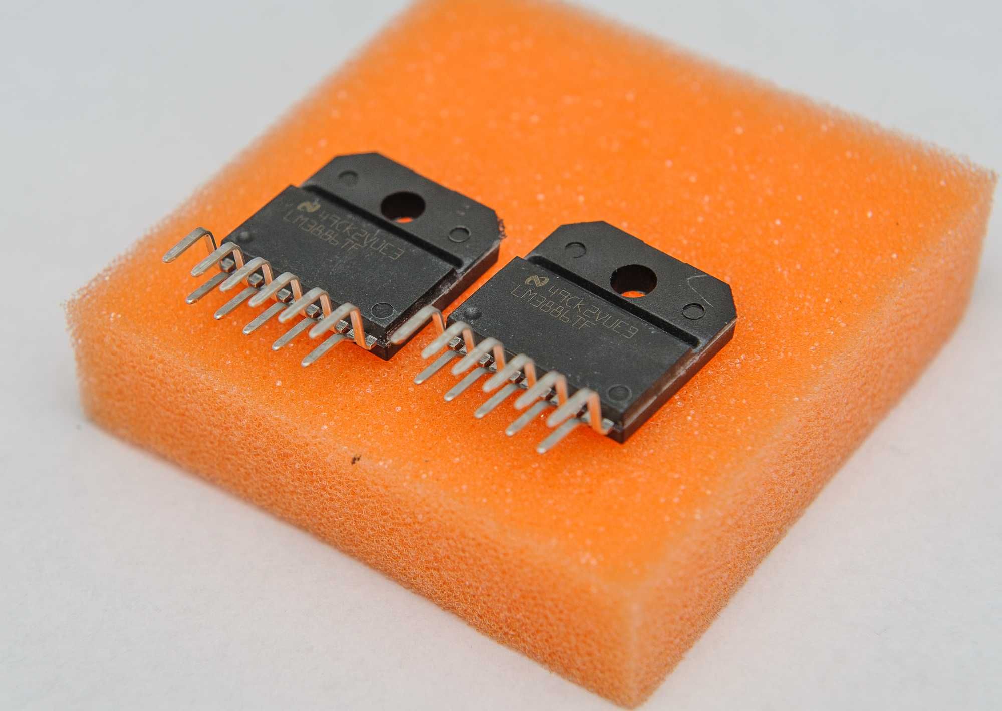 LM3886, GainClone, DIY, PCB z elementami do samodzielnego montażu.