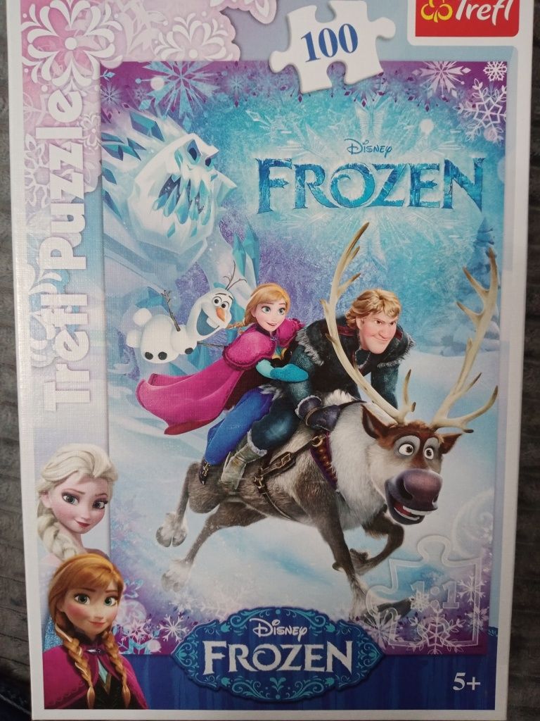 Puzzle Frozen kraina lodu Elza i Anna 100 szt 5+