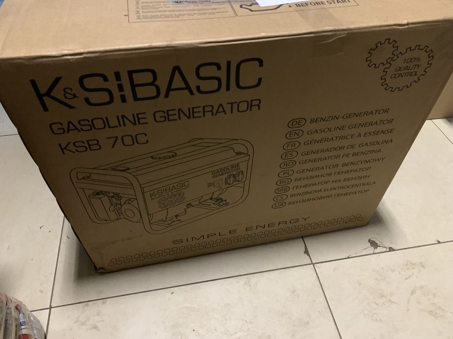Генератор бензиновий K&S basic KSB 70C 5-5,5кВт