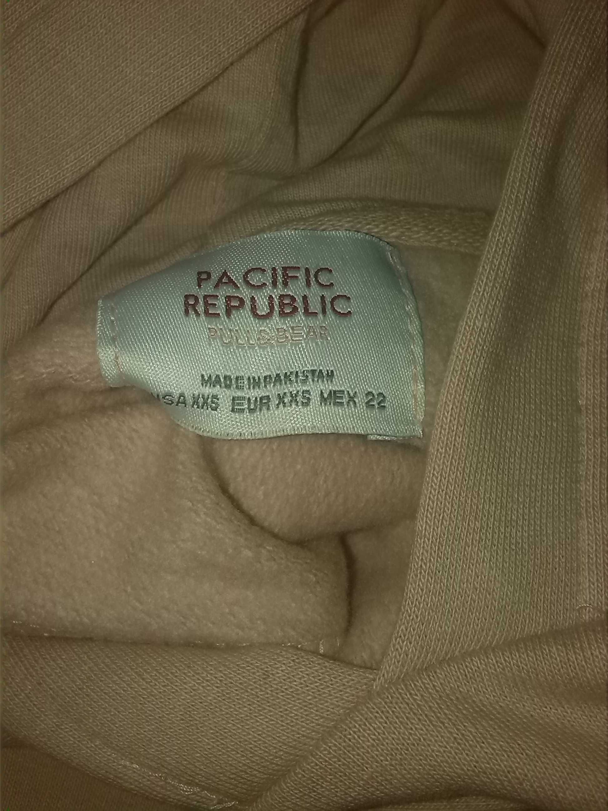 Camisola capuz rosa tamanho xxs pacific republic (pull&bear)