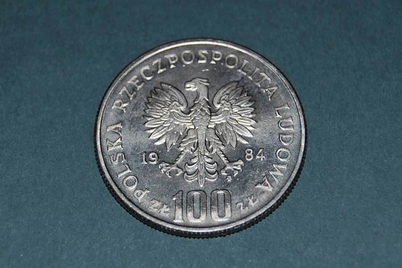 100 zł 1984r MW TT Wincenty Witos Moneta PRL Starocia