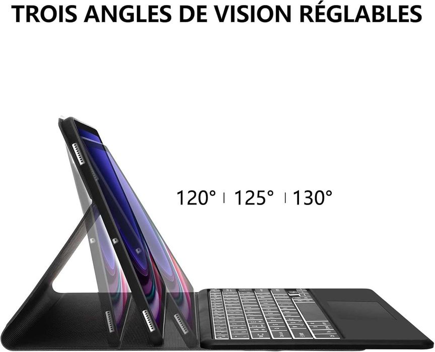 JADEMALL etui klawiatura LED RGB touchpad Samsung Galaxy Tab S9 Ultra