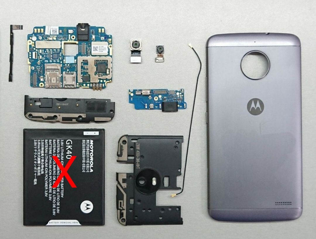 Моторола Moto E4 XT1762. Разборка Динамик Разъем шлейф камера Кнопки