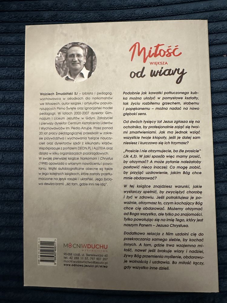 Miłość większa od wiary książka nowa Żmudziński
