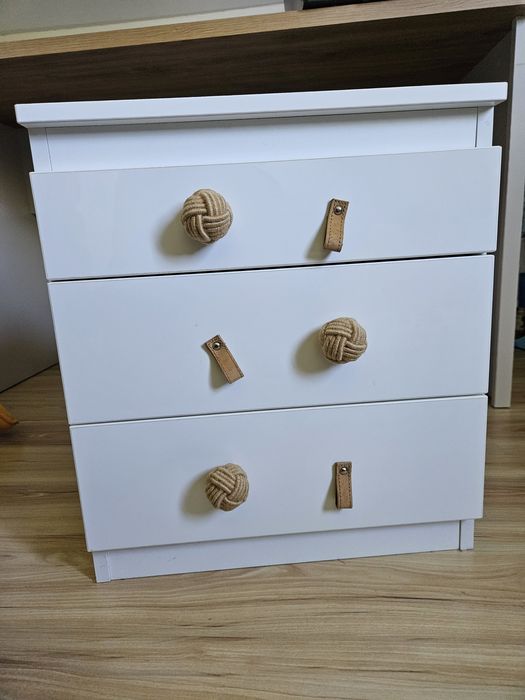 Komoda szafka nocna kontenerek z połyskiem