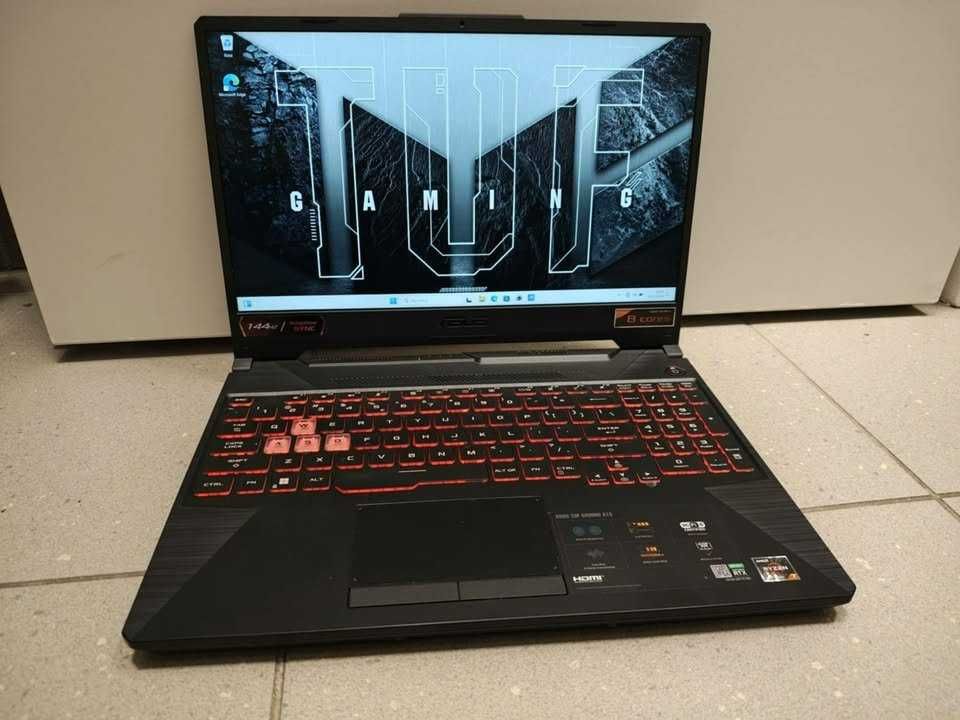 GAMINGOWY Laptop ASUS TUF 15.6"144Hz,RYZEN7 16x4.40Ghz16GB,RTX3060-6GB