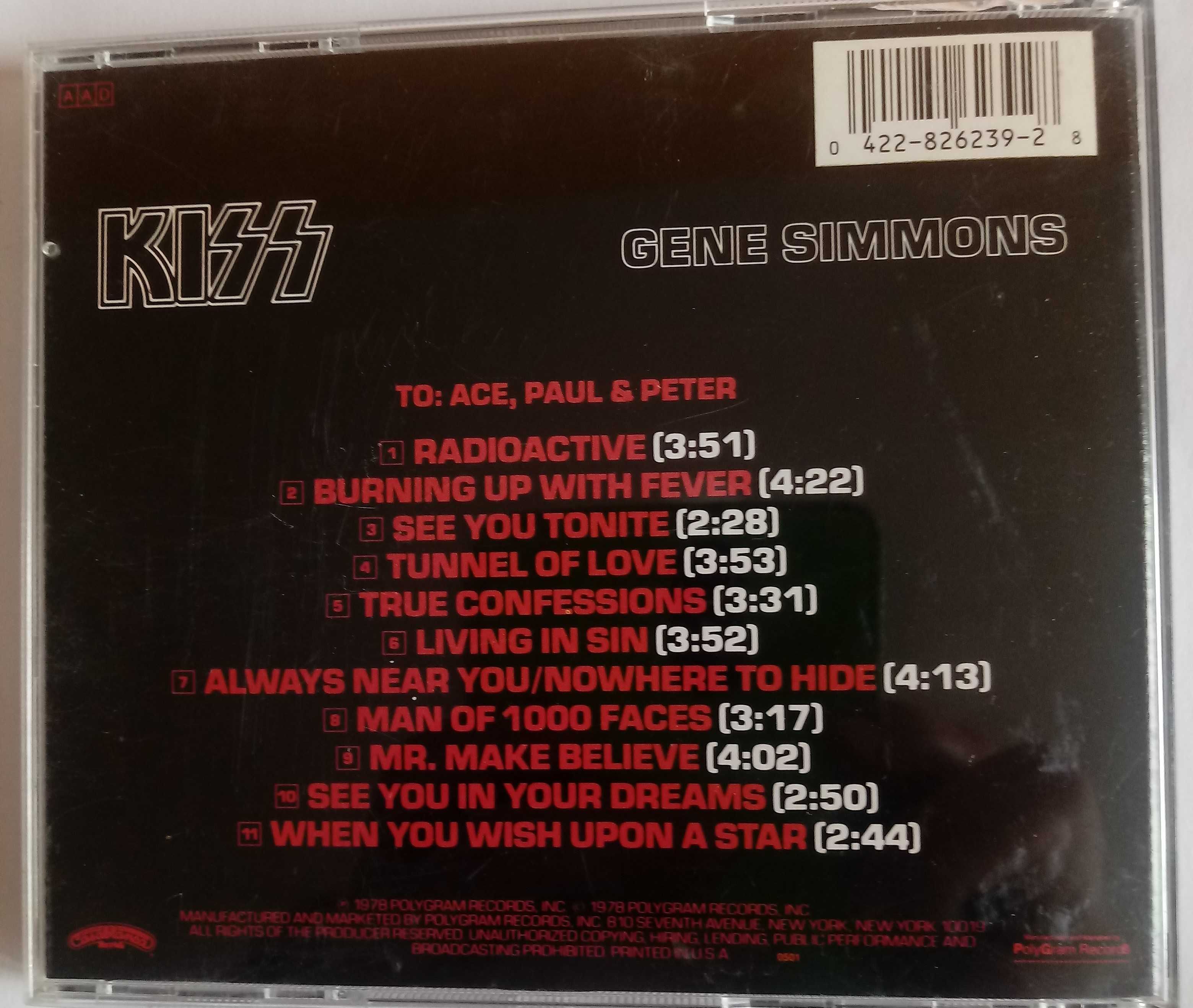 kiss płyty solowe cd 4 sztuki usa