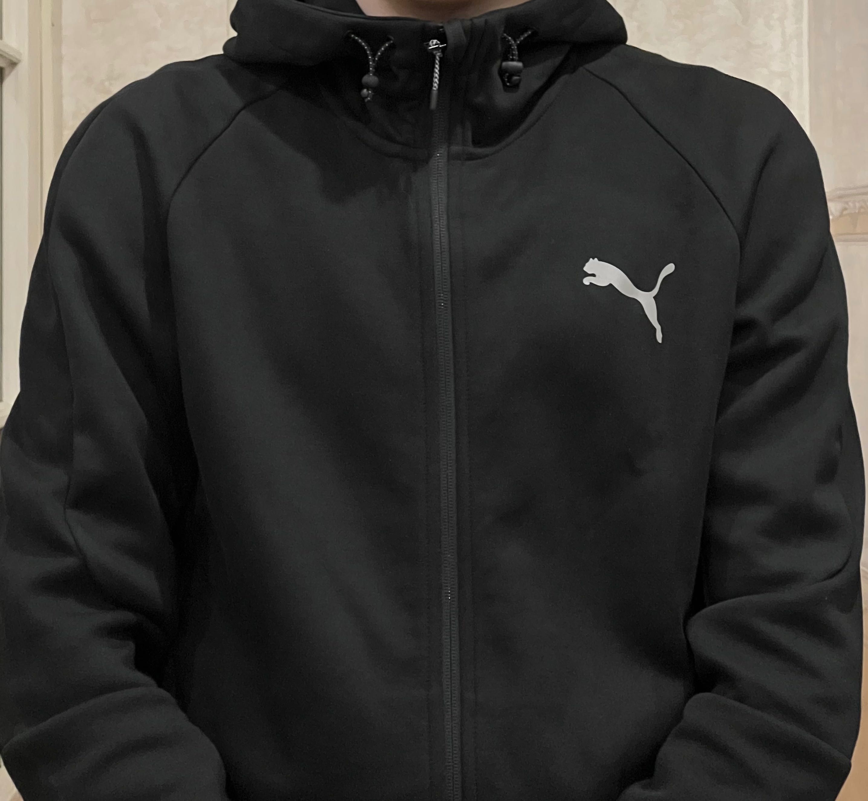 Puma Black Full-Zip Hoodie