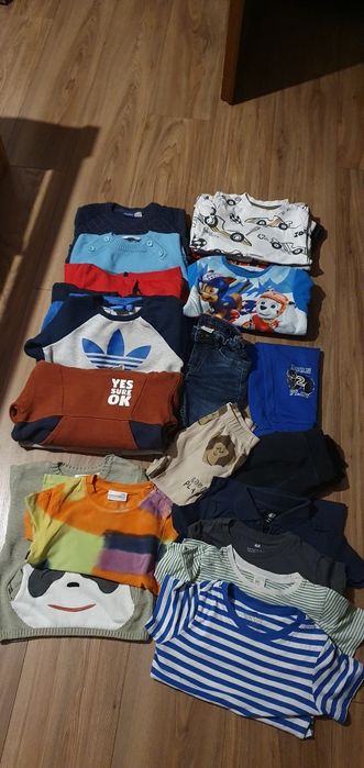 Paka ubrań 98 i 104 zara hm cocordillo adidas nowe bardzo dobre