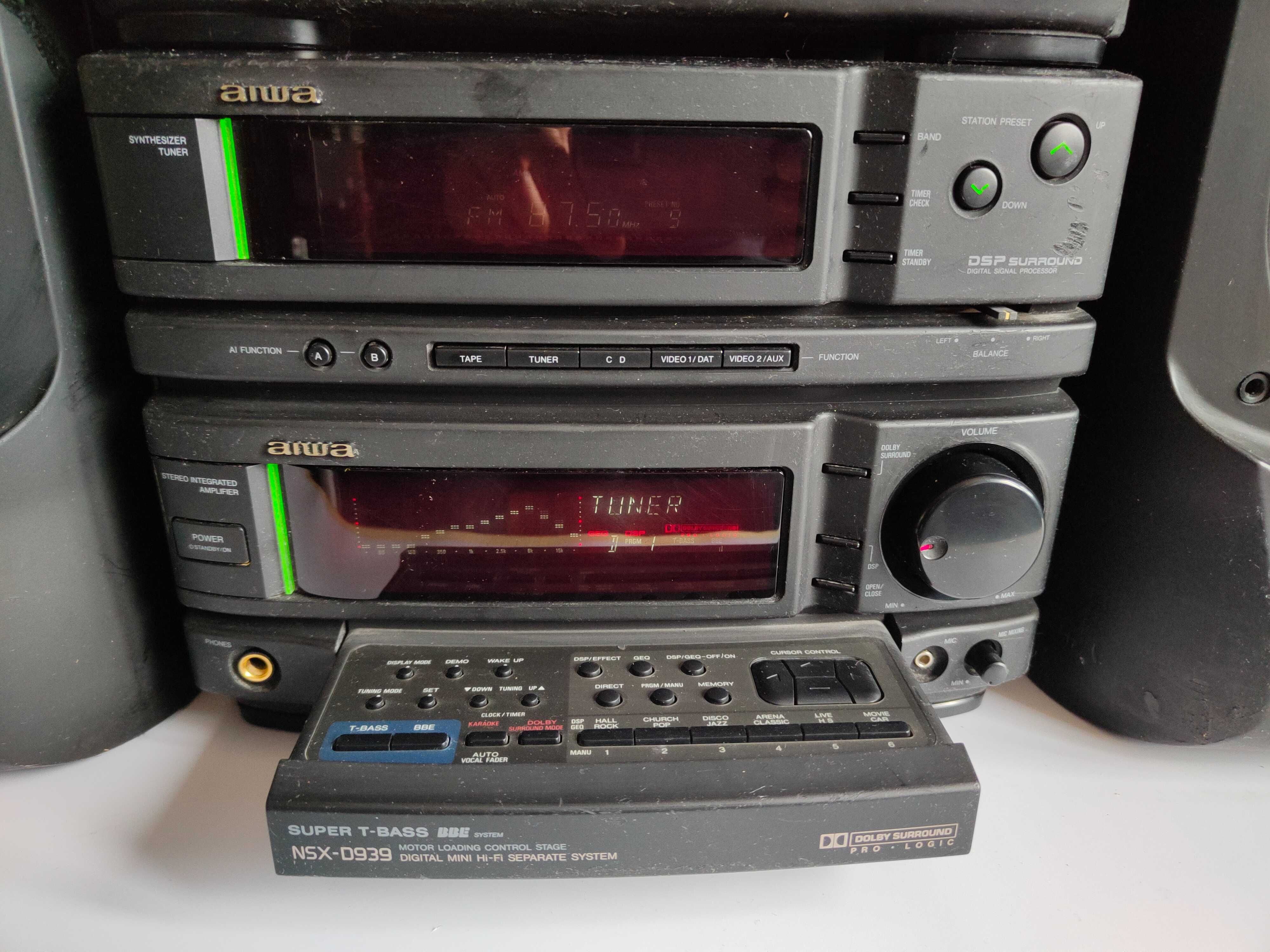 Wieża Aiwa NSX-D939, RX-N939EZ, FD-N939 z kolumnami