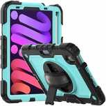 Etui Obudowa Case na Tablet iPad Mini 6/8.3 Pancerny Miętowy Czarny