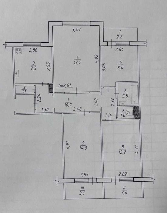 Продам чудову 4-х кім. квартиру, по М. Лушпи (підготовлена під ремонт)