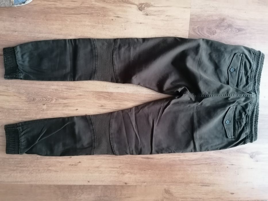 Spodnie męskie S ze streczem brązowe  10 zł