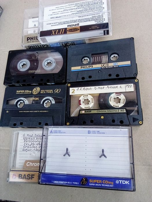 Аудiокасети Sony,Maxell,Basf,TDK chrom