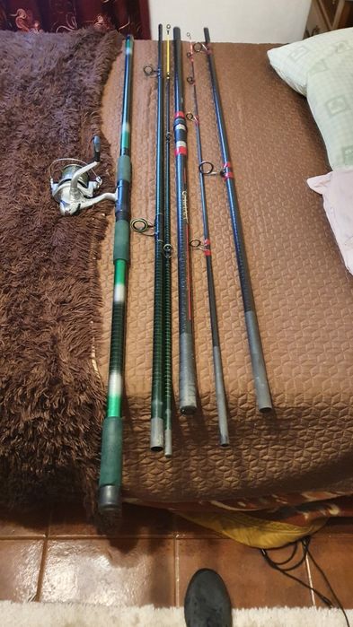 Canas de pesca mar ou rio vega e shimano