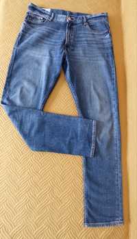 Spodnie jeansowe H&M, jasnoniebieskie, stan bardzo dobry, 36/32