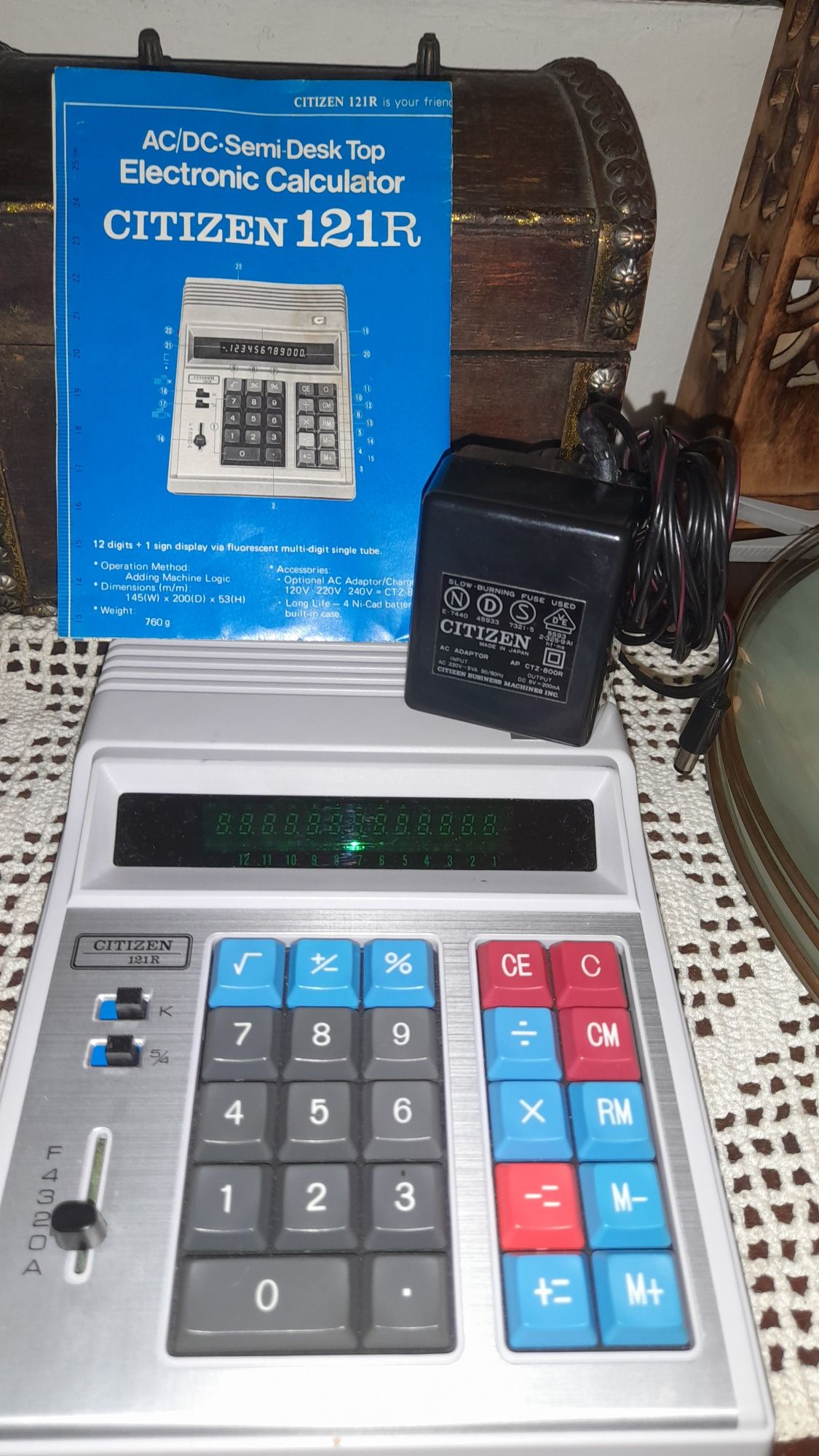 Máquina calculadora Citizen antiga