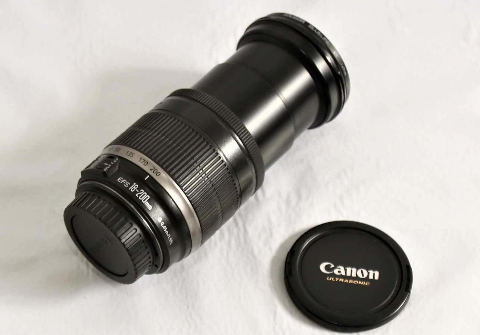 Lente Canon EF-S 18-200mm IS SEM FOCO