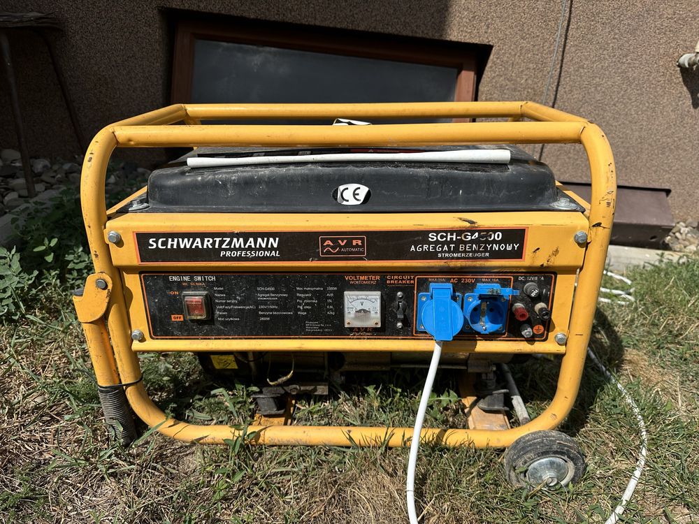 Генератор бензиновий 3300w вживаний SCHWARTZMANN